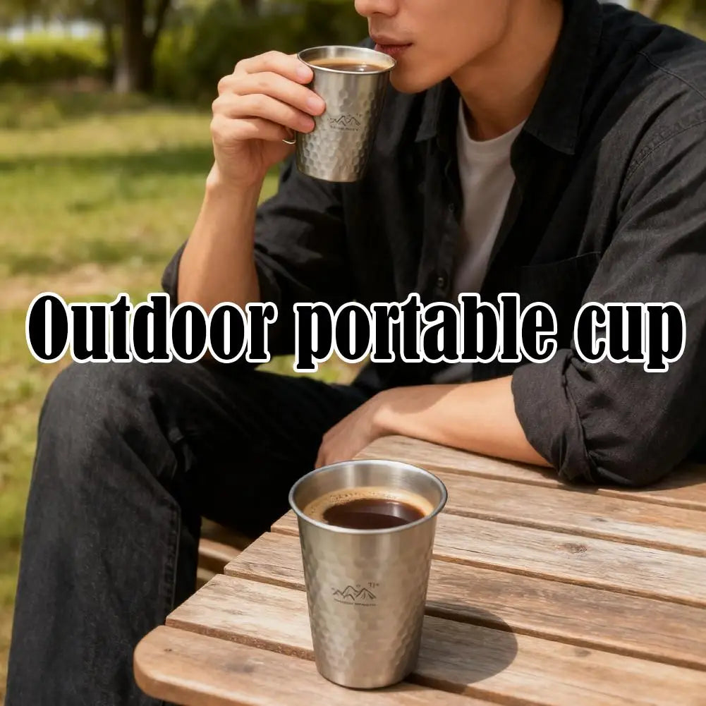 1pcs Pure Titanium Drinking Cups Water Tumblers Ultra-Light Coffee Juicy Cups for Home Outdoor Camping Picnic Beer Cups