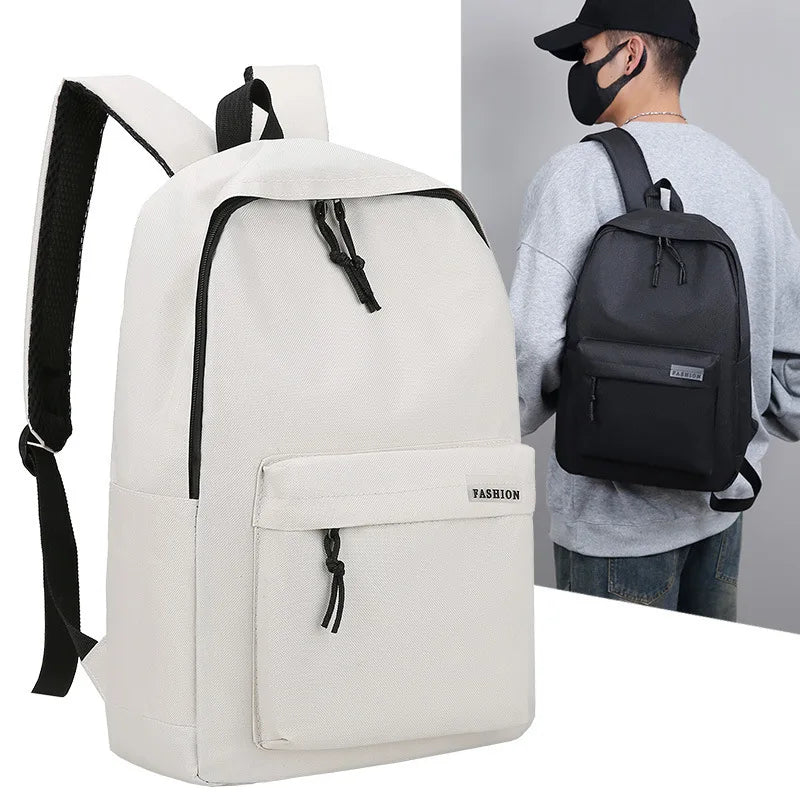 Backpack Simple New Style College Style Small Backpack Travel Lightweight Korean Version Junior High School Double Shoulder Bags