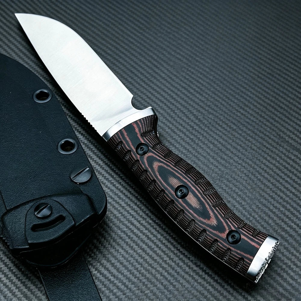 853 Portable Outdoor Activities Gear Camping Fishing Climbing Essential Wilderness Adventure Rock Climbing Fixed Knife EDC Tools