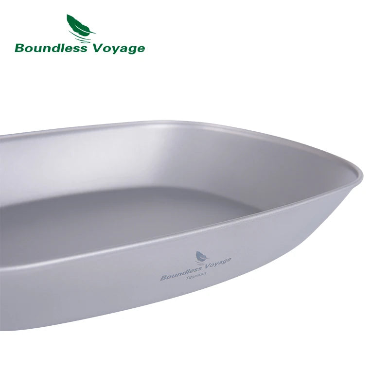 Ultralight Titanium Plate Camping Dinnerware for Fish, Fruits & Snacks | Multi-Color Crystal Options | Outdoor Picnic BBQ Pan