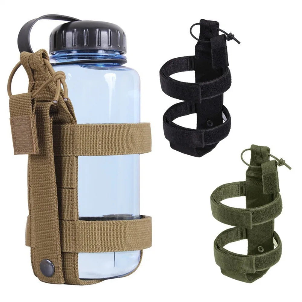 Field Adjustable Water Bottle Bag Portable Water Cup Waist Bag Bottle Holder Outdoor Backpack Accessory for Camping Hiking