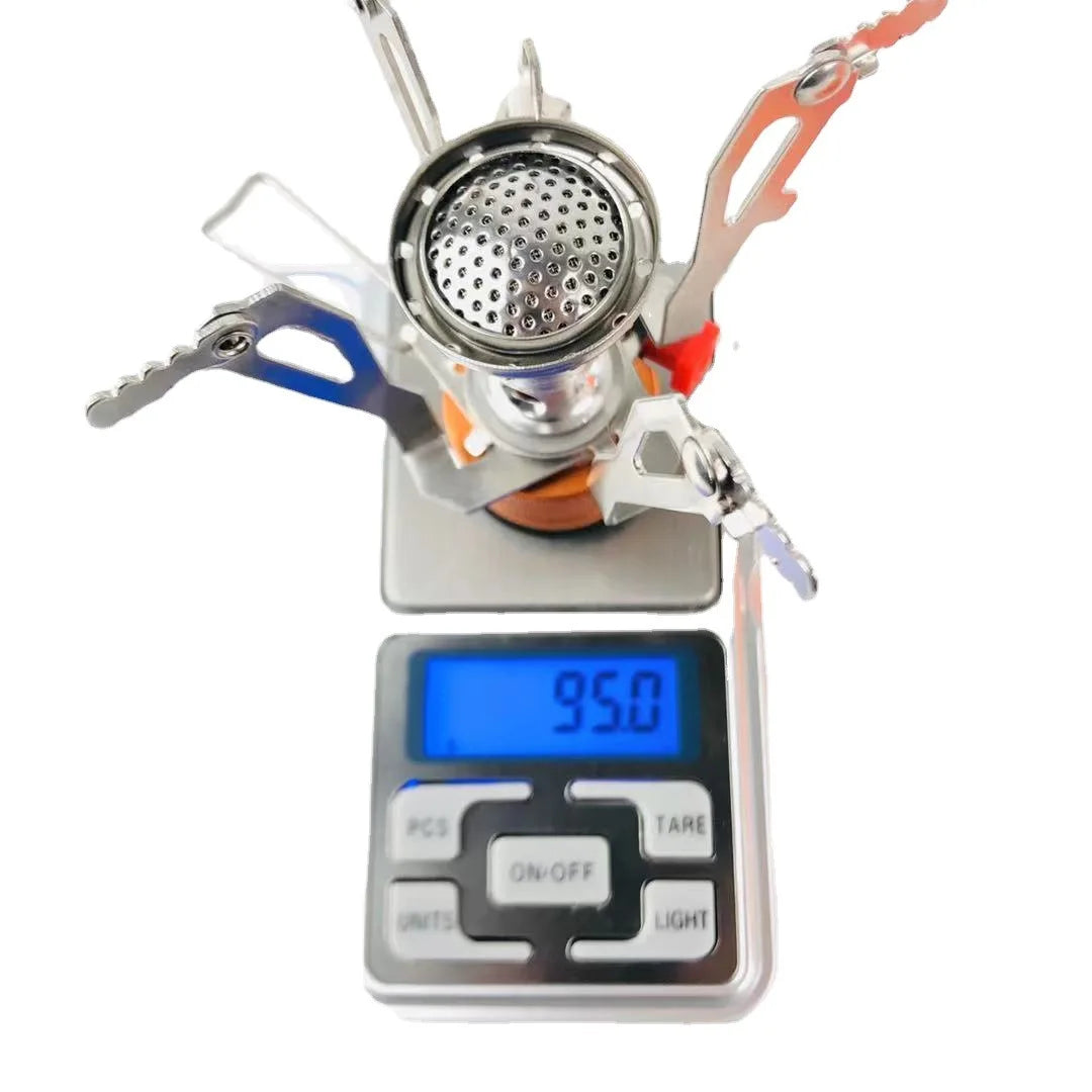Portable Aluminum Alloy Camping Gas Stove, Lightweight Outdoor Cooking Furnace for Picnic Survival Backpacking