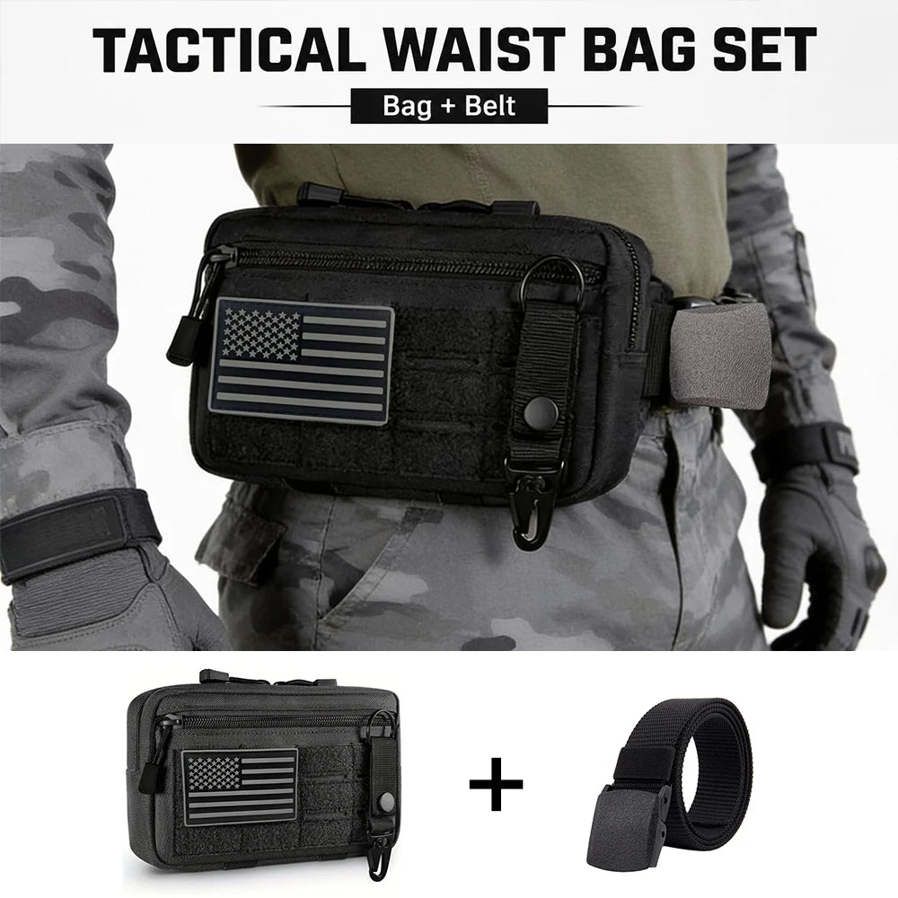 Tactical Molle EDC Pouch Outdoor First Aid Kit Pouch Compact Waist Pack Emergency EMT Utility Tool Pouch For Hunting Hiking