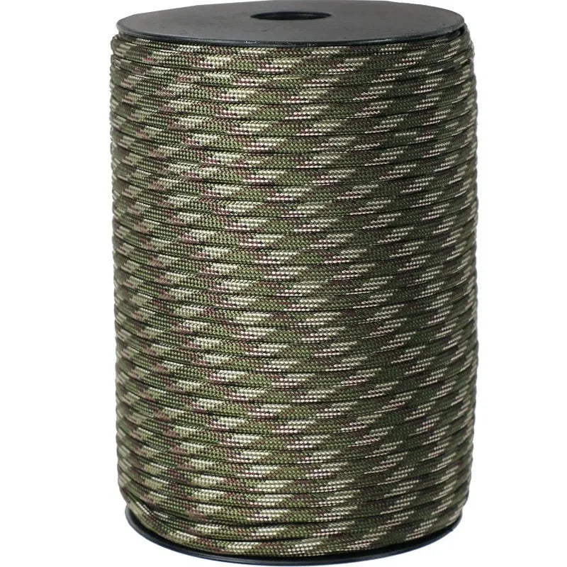 550 Paracord 9 Strand 4mm 100M Outdoor Survival Parachute Rope For Tent Fixing Keychain Lanyard
