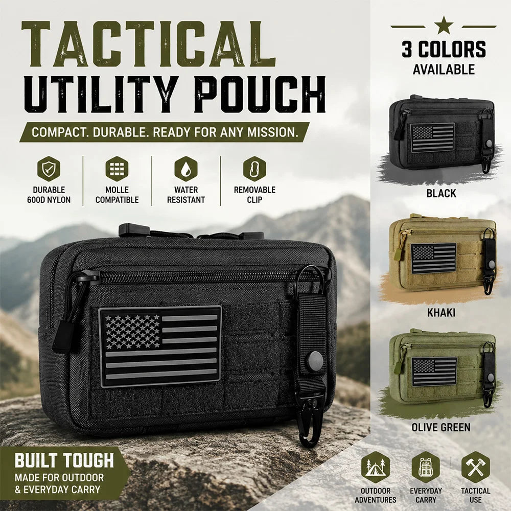 Tactical Molle EDC Pouch Outdoor First Aid Kit Pouch Compact Waist Pack Emergency EMT Utility Tool Pouch For Hunting Hiking