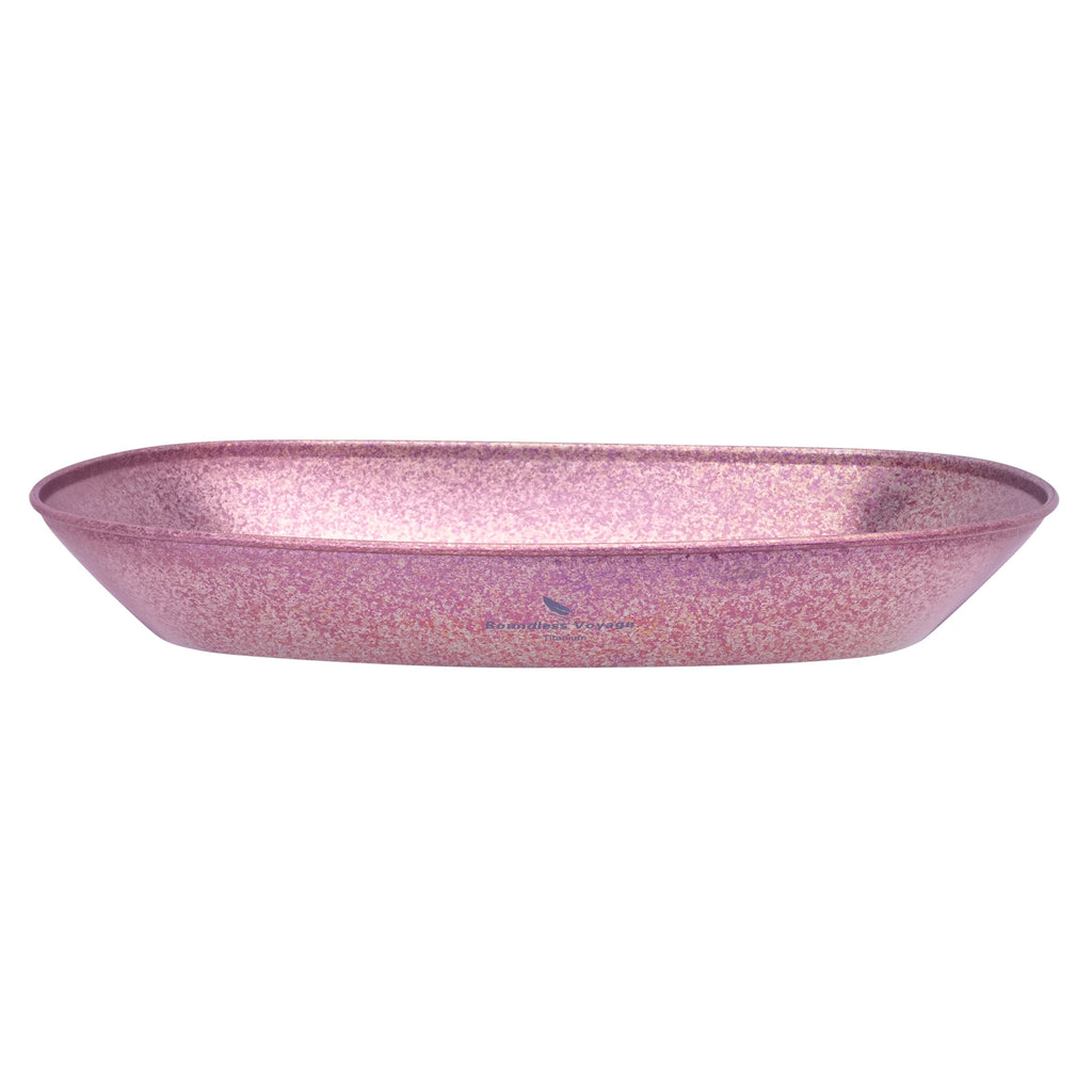 Ultralight Titanium Plate Camping Dinnerware for Fish, Fruits & Snacks | Multi-Color Crystal Options | Outdoor Picnic BBQ Pan