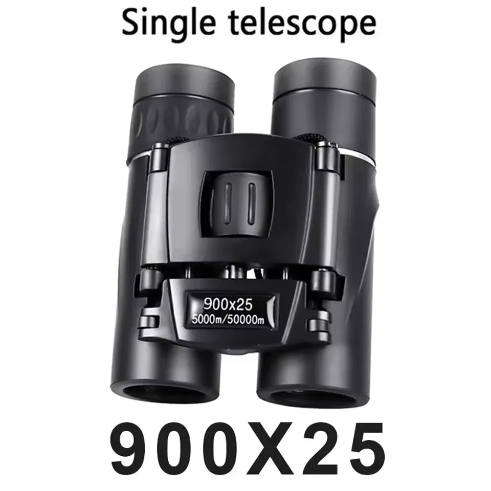 High-Powered 900x25 Mini Binoculars BAK4 Prism Waterproof Outdoor Optics for Travel Bird Watching Sports