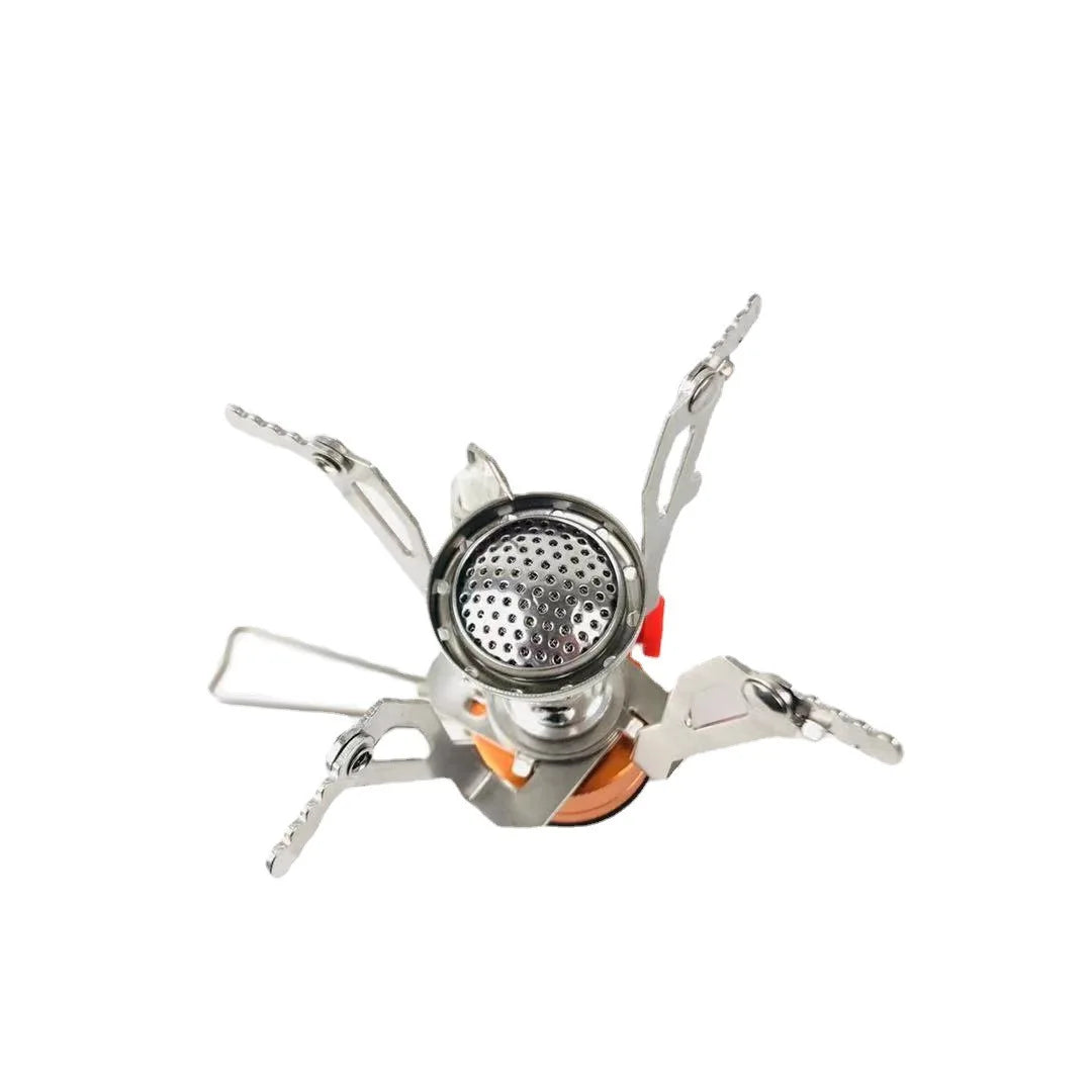 Portable Aluminum Alloy Camping Gas Stove, Lightweight Outdoor Cooking Furnace for Picnic Survival Backpacking